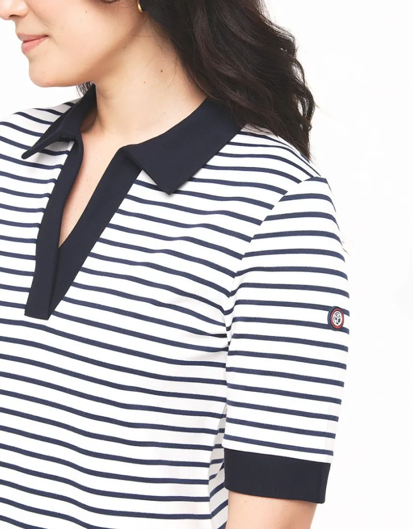 Clearance Robe marinière écru bleu Robes & Jupes|Robes
