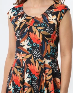 Fashion Robe motif fleuri Robes|Robes & Jupes