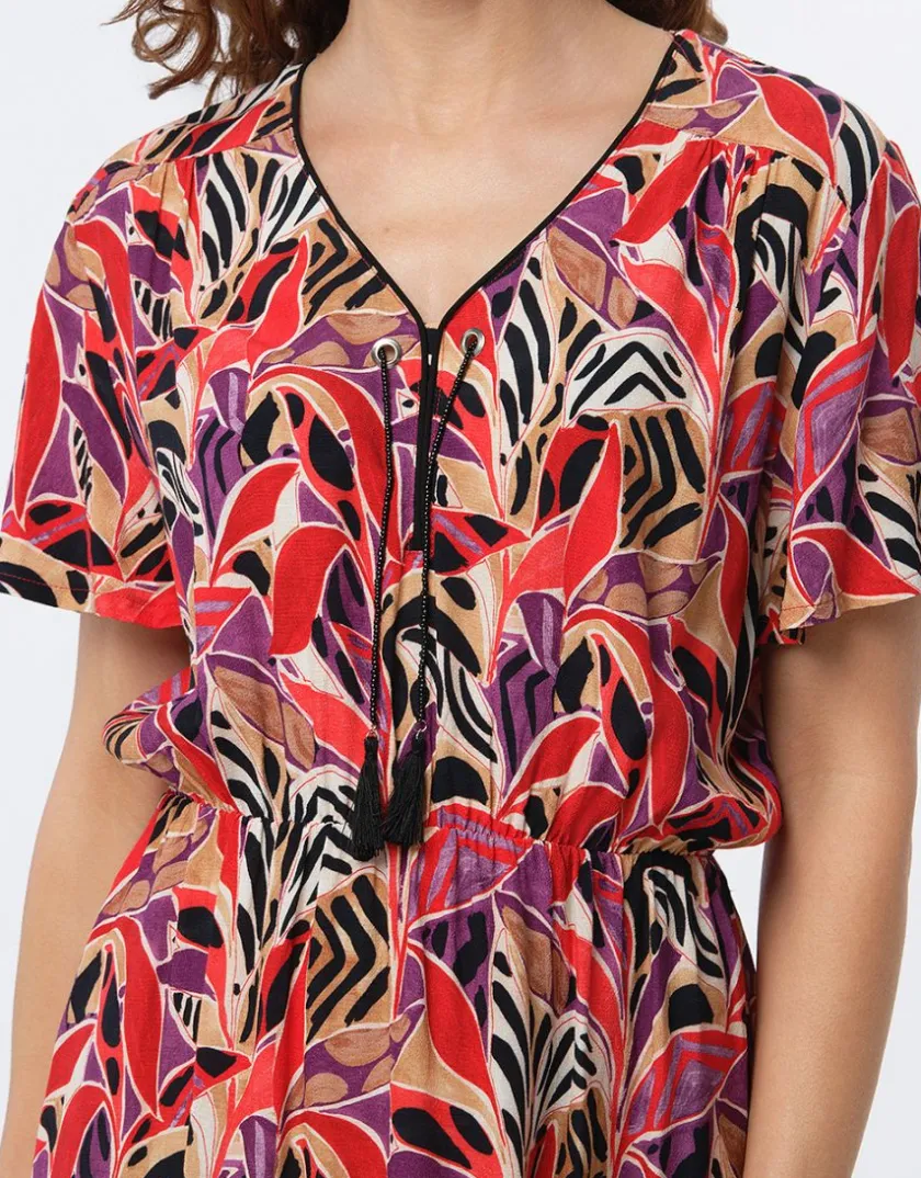 Hot Robe motif rouge Robes|Robes & Jupes