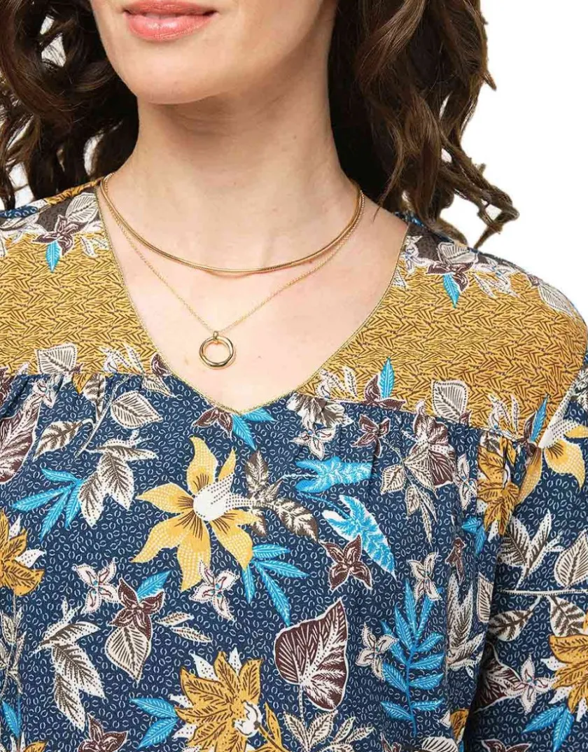 New Robe motifs floraux bleu Robes|Robes & Jupes