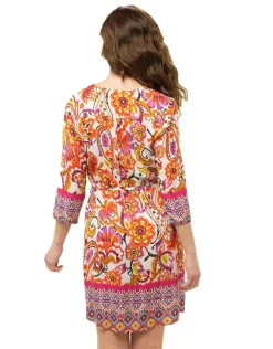 Best Robe orange imprimée Robes|Robes & Jupes