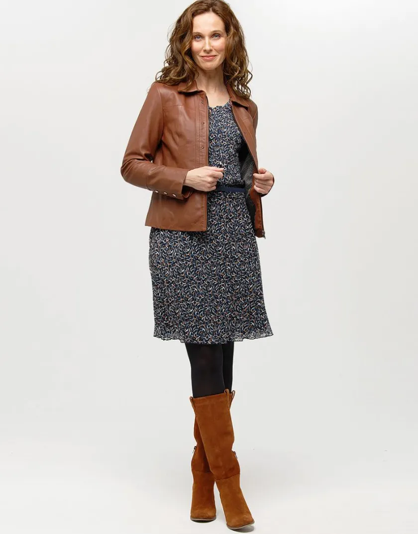 Clearance Robe plissée marine voile Robes|Robes & Jupes