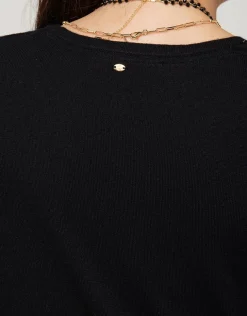 New Robe pull noir détails or Robes|Robes & Jupes