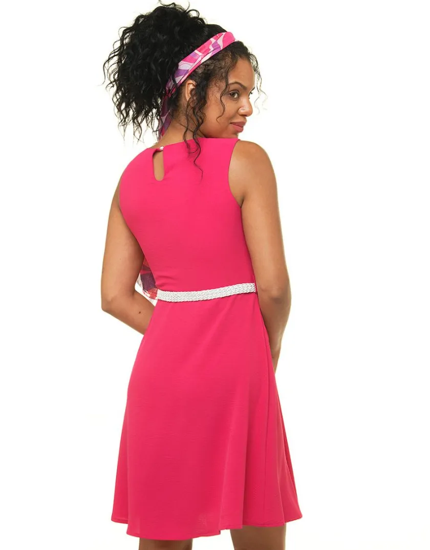 Hot Robe rose fuchsia chic Robes|Robes & Jupes