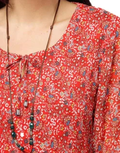 Discount Robe rouge fin plissé Robes|Robes & Jupes