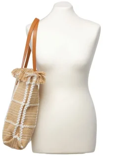 Discount Sac cabas beige frange Maroquinerie|Accessoires