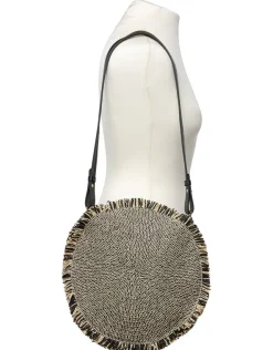 Sale Sac rond paille noir Maroquinerie|Accessoires