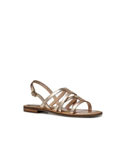 Clearance Sandale plate cuir or GEOX Sandales