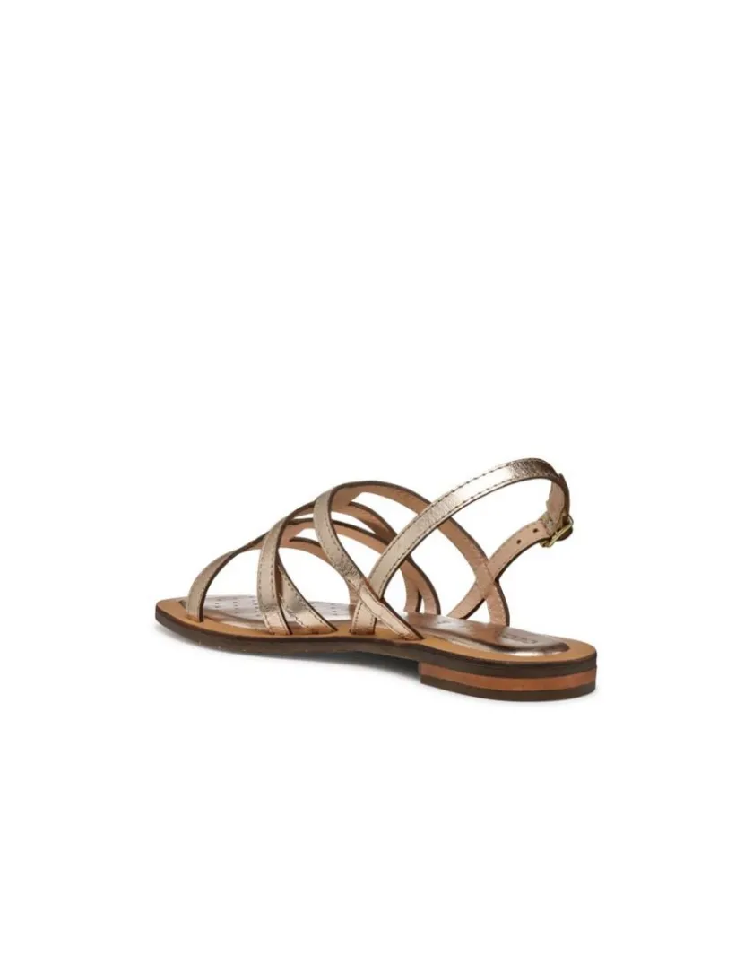 Clearance Sandale plate cuir or GEOX Sandales