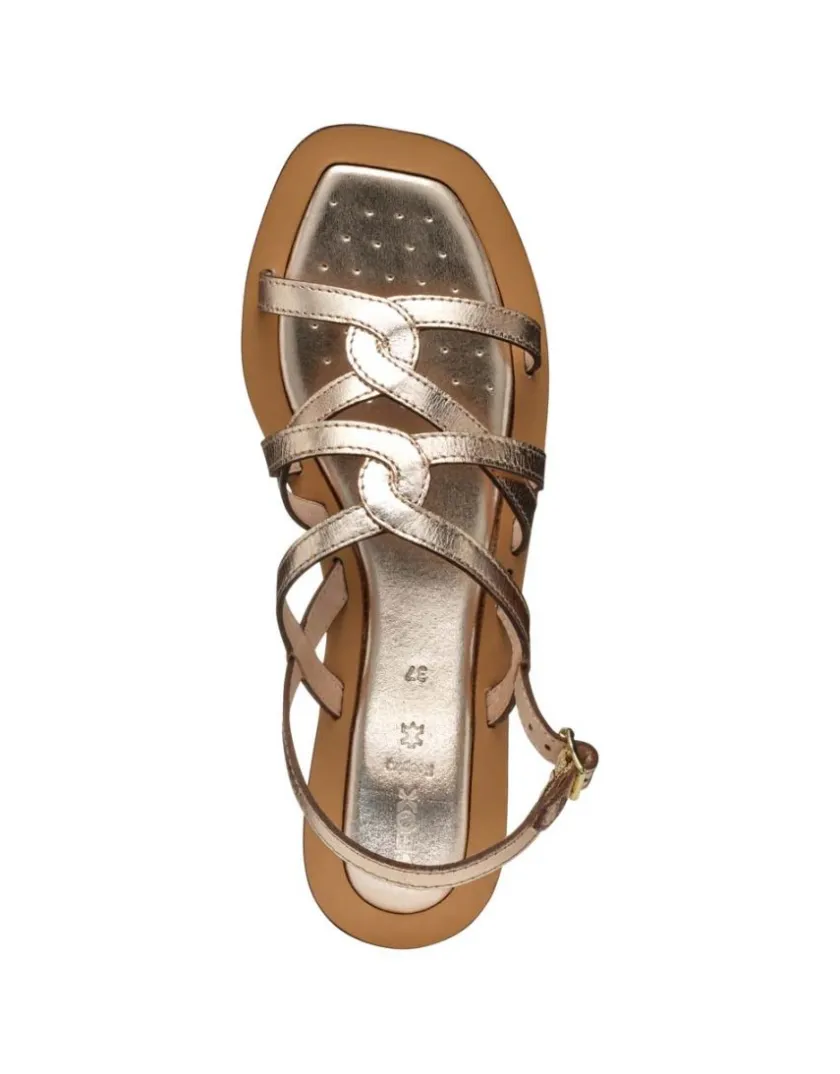 Clearance Sandale plate cuir or GEOX Sandales