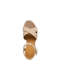 Online Sandales talon cuir beige GEOX Sandales