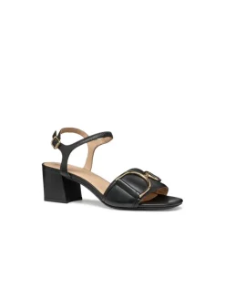Fashion Sandales talon cuir noir GEOX Sandales