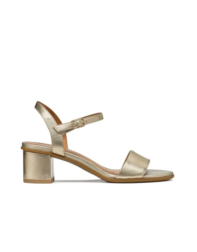 Outlet Sandales talon cuir or GEOX Sandales