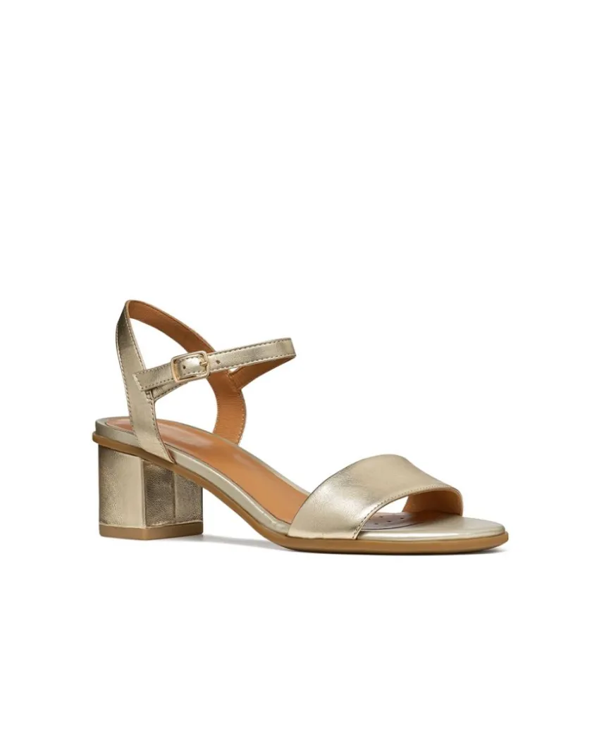Outlet Sandales talon cuir or GEOX Sandales