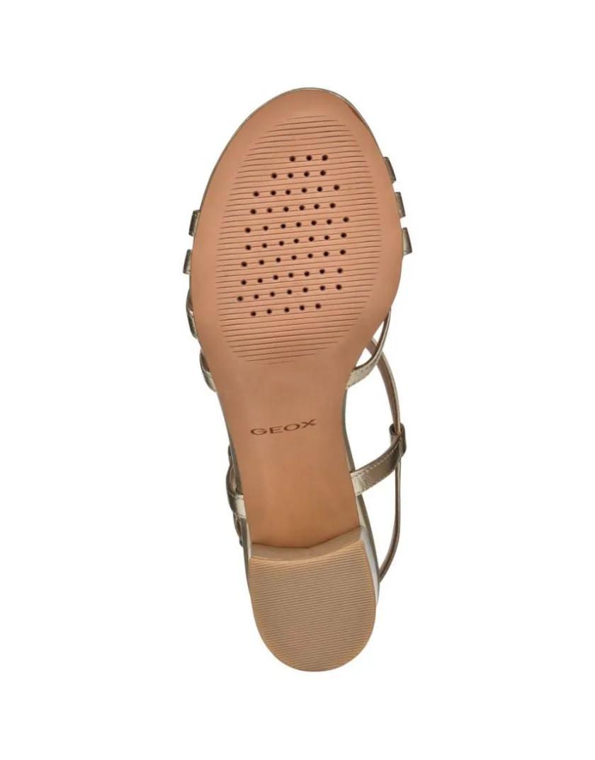 Discount Sandales talon cuir or GEOX Sandales