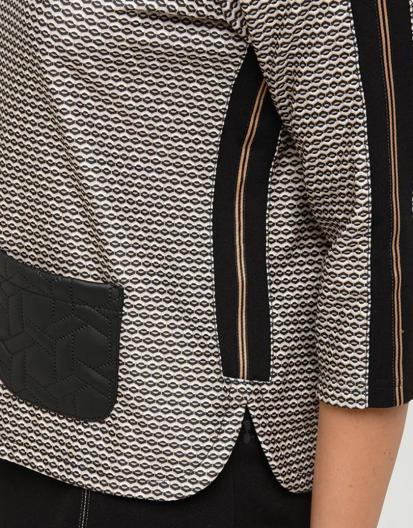 Fashion Top maille ample noir T-shirts|Hauts
