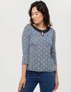 Hot T-shirt bleu motifs T-shirts|Hauts