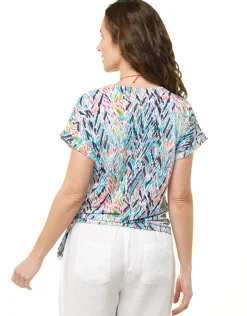 Clearance T-shirt bleu turquoise Hauts|T-shirts