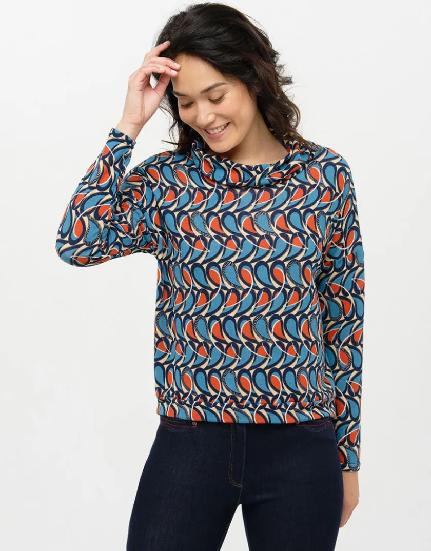 Clearance T-shirt chaud motif bleu T-shirts|Hauts
