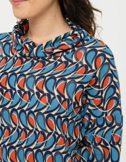 Clearance T-shirt chaud motif bleu T-shirts|Hauts