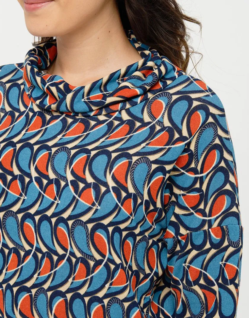 Clearance T-shirt chaud motif bleu T-shirts|Hauts