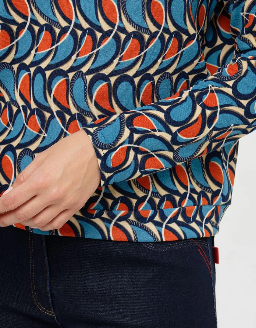 Clearance T-shirt chaud motif bleu T-shirts|Hauts