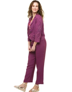 Online T-shirt chic violet motif Hauts|T-shirts