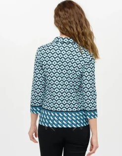 New T-shirt col chemise bleu T-shirts|Hauts