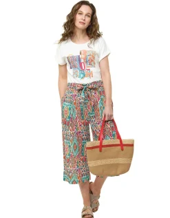Online T-shirt écru 100% coton T-shirts|Hauts