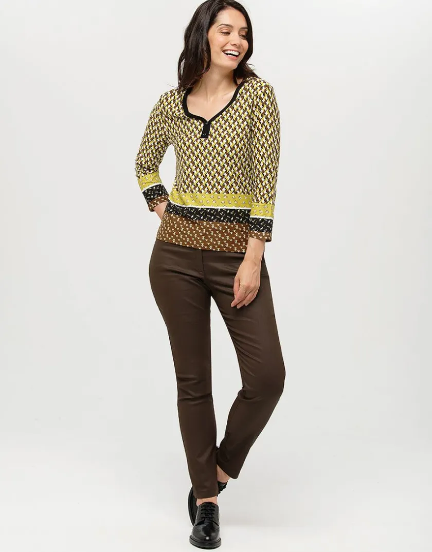 Clearance T-shirt droit jaune T-shirts|Hauts
