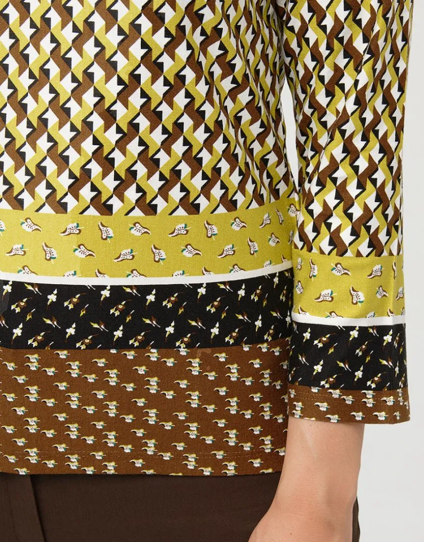 Clearance T-shirt droit jaune T-shirts|Hauts