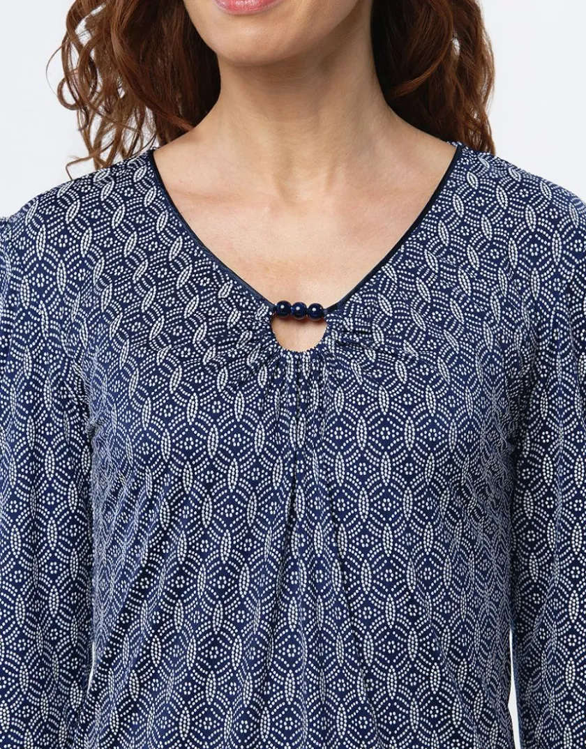 Fashion T-shirt imprimé marine T-shirts|Hauts
