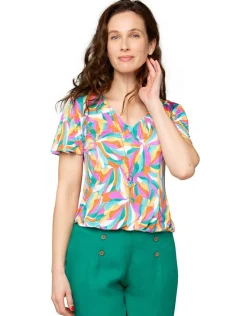 Outlet T-shirt imprimé orange T-shirts|Hauts