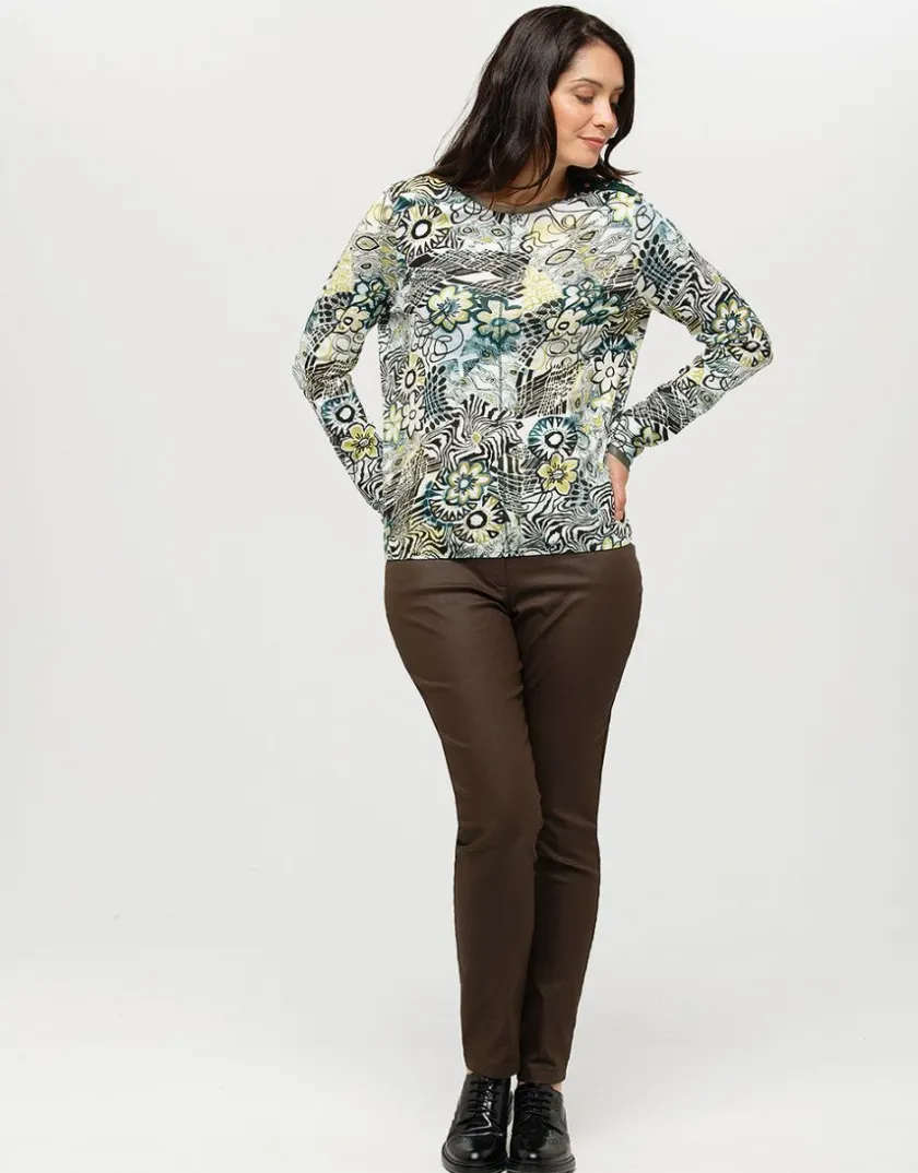 Sale T-shirt imprimé vert T-shirts|Hauts