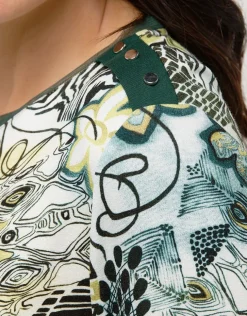 Sale T-shirt imprimé vert T-shirts|Hauts