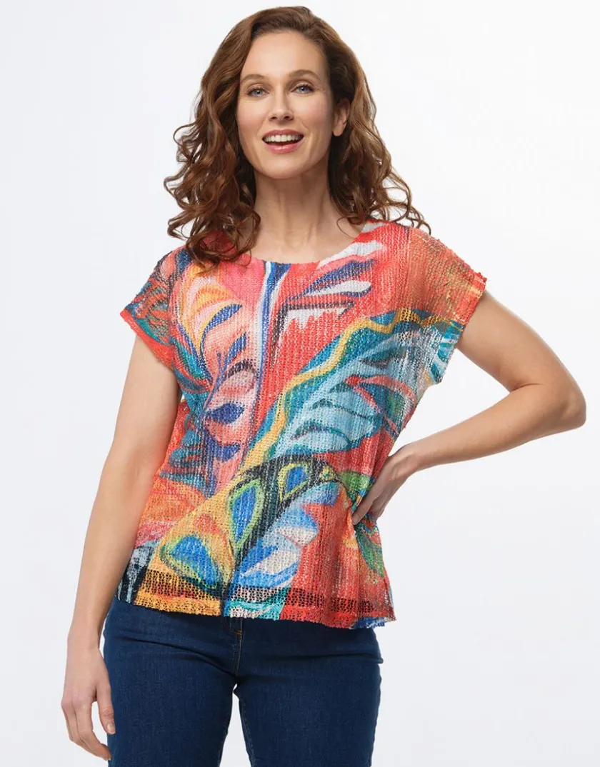 Clearance T-shirt maille filet T-shirts|Hauts