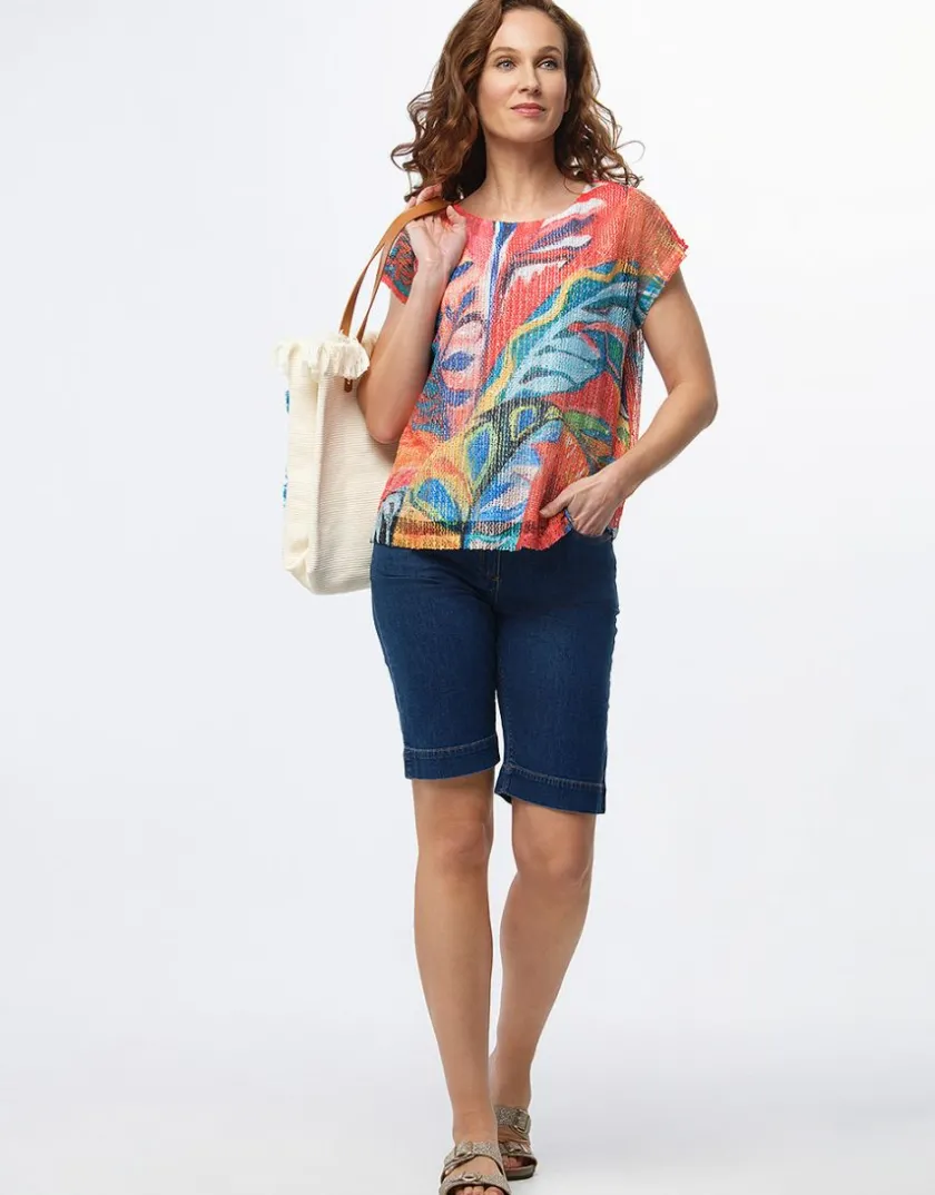 Clearance T-shirt maille filet T-shirts|Hauts