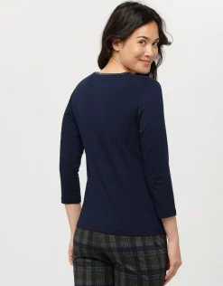 New T-shirt marine imprimé T-shirts|Hauts