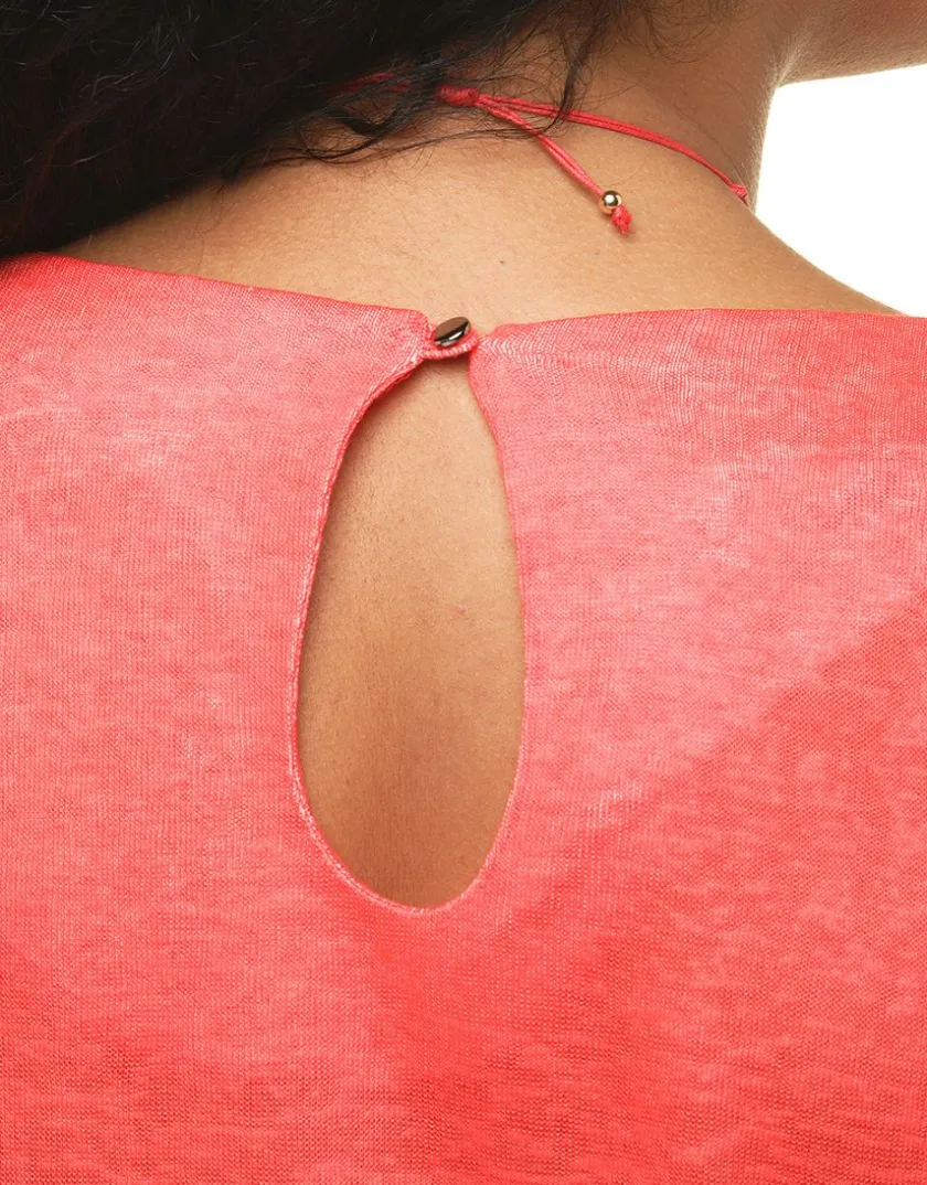 Hot T-shirt motif corail T-shirts|Hauts