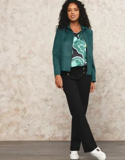 Clearance T-shirt motif vert noir T-shirts|Hauts