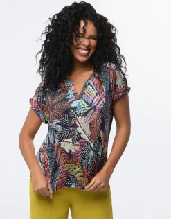 New T-shirt multicolore motif T-shirts|Hauts