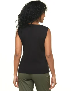 Clearance T-shirt noir 100% coton T-shirts|Hauts