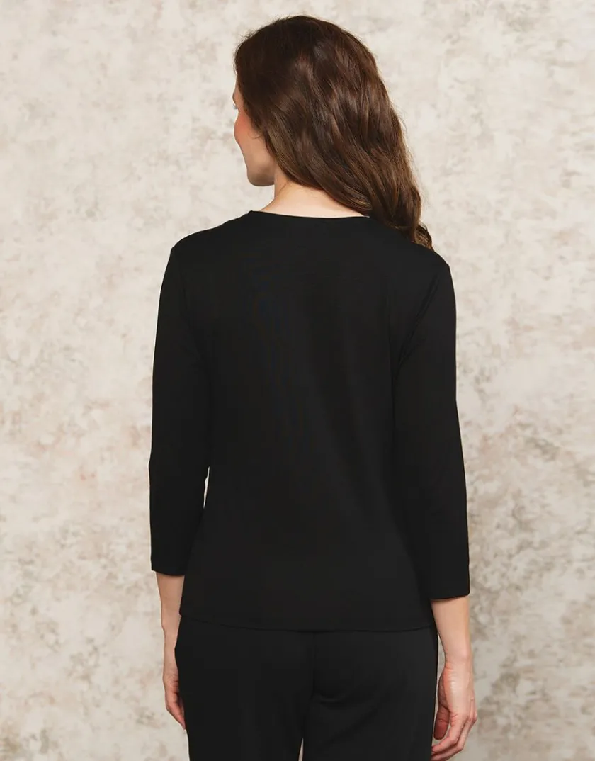 Hot T-shirt noir fantaisie T-shirts|Hauts