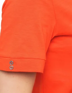 Online T-shirt orange coton T-shirts|Hauts
