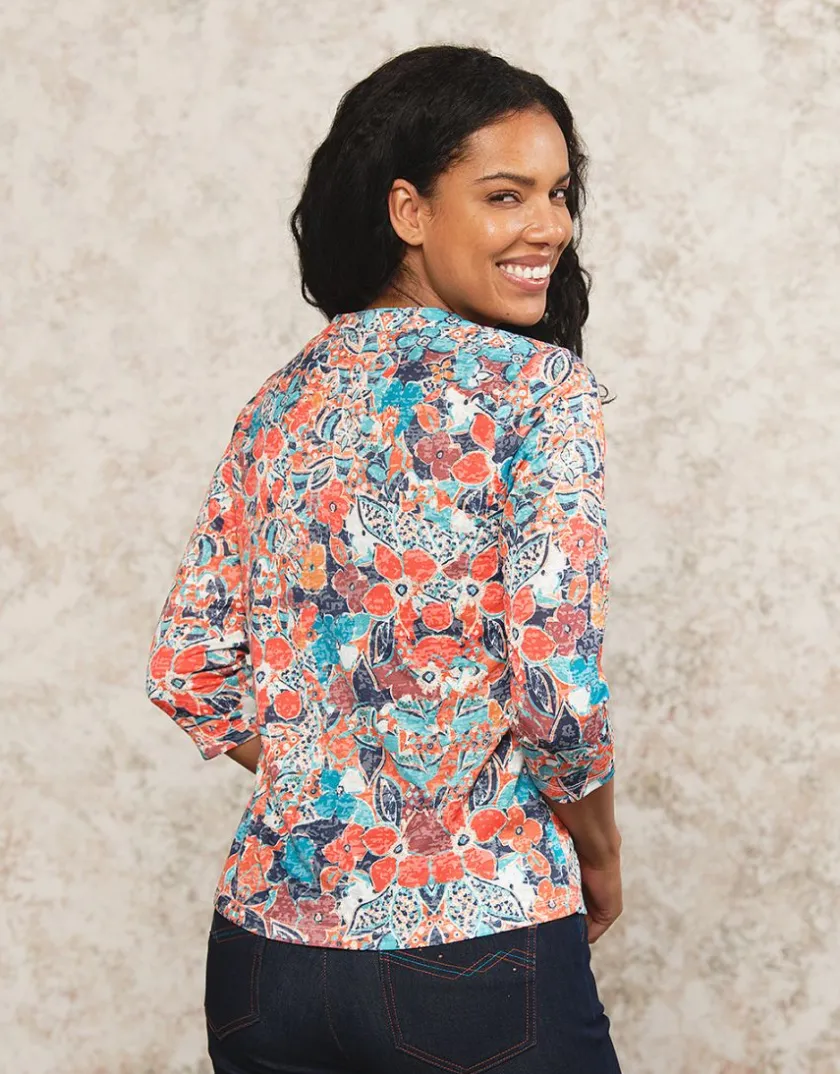 Hot T-shirt orange imprimé T-shirts|Hauts