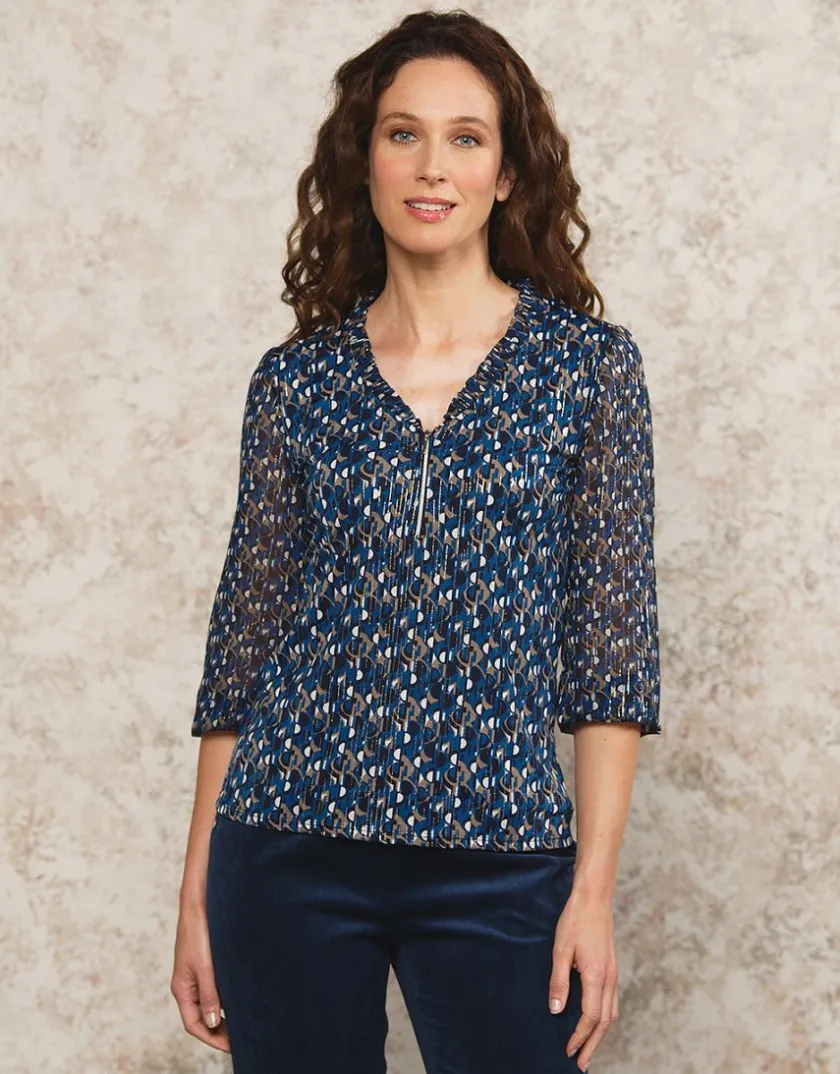 Best T-shirt voile bleu motif T-shirts|Hauts