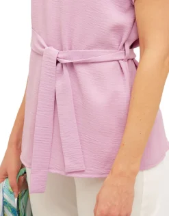 Discount Tunique fluide parme Chemisiers & Blouses|Hauts