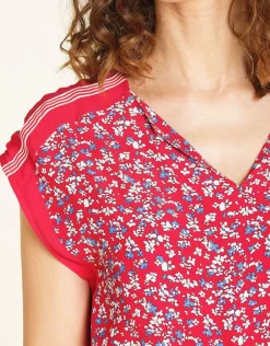 Fashion Tunique imprimée rouge Chemisiers & Blouses|Hauts