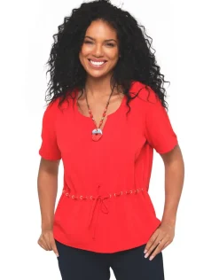 New Tunique rouge chic Chemisiers & Blouses|Hauts