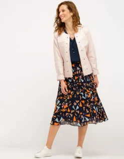 Sale Veste 100% cuir rose pale Habillées|Vestes